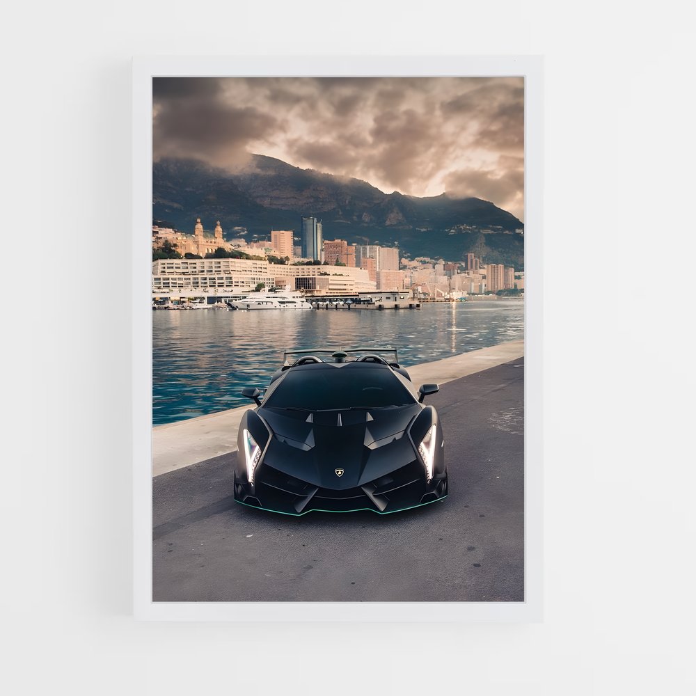 Poster Veneno roadster – affiche Lamborghini (vue 3)